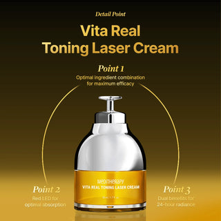 Meditherapy - Vita Real Toning Laser Cream 50ml + 50ml +EMS Device