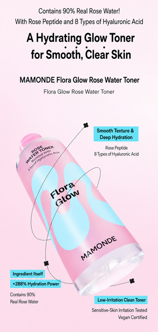 Mamonde - Rose Water Flora Glow Toner 300ml