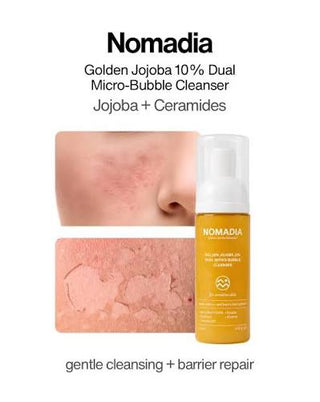Nomadia - Golden Jojoba 10% Dual Micro Bubble Cleanser 140ml