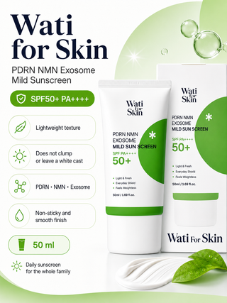 Wati For Skin - PDRN NMN Exosome Mild Sun Cream SPF PA++++ 50ml