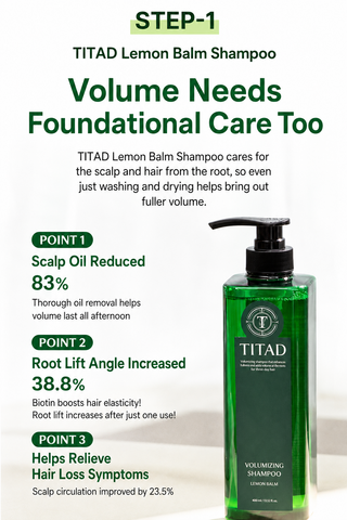 TITAD - Volumizing Shampoo 400ml + Damage Care Treatment 200ml