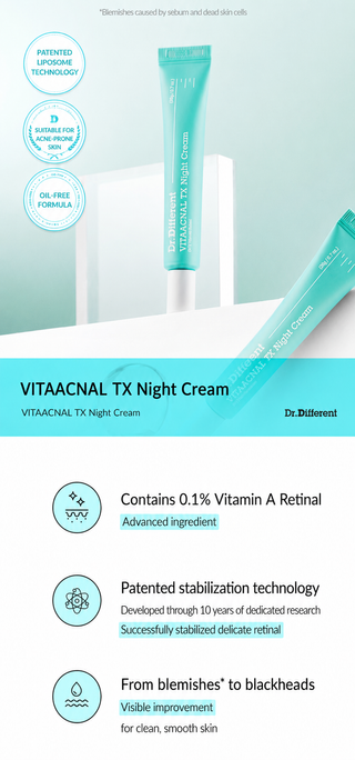 Dr Different - Vitaacnal TX Night Cream 20ml