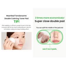 Ilso - Heartleaf Tendersome Double Calming Pad 60ea