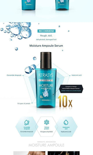 Kerasys - Moisture Ampoule 10x Serum 80ml - Koreabe