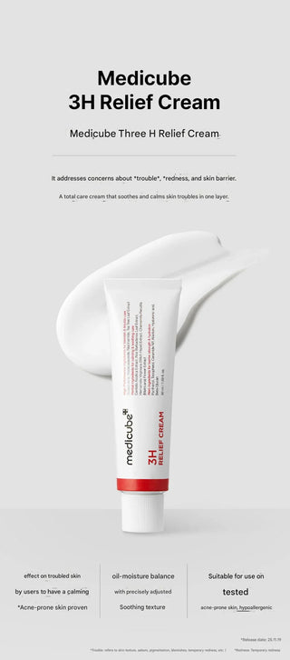 Medicube - 3H Relief Cream 50ml - Koreabe