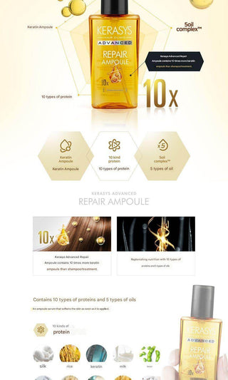 Kerasys - Advanced Repair Ampoule 10x 80ml - Koreabe