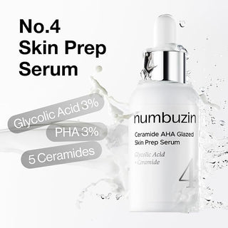 Numbuzin - Ceramide AHA Glaze Skin Prep Serum 30ml