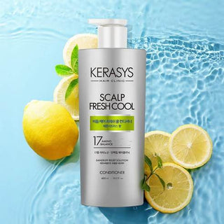Kerasys - Scalp Fresh Cool 17 Amino Lemon Conditioner 600ml - Koreabe
