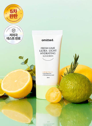 Omitted - Fresh Lime Ultra Light Hydrating Sunscreen 50ml - Koreabe