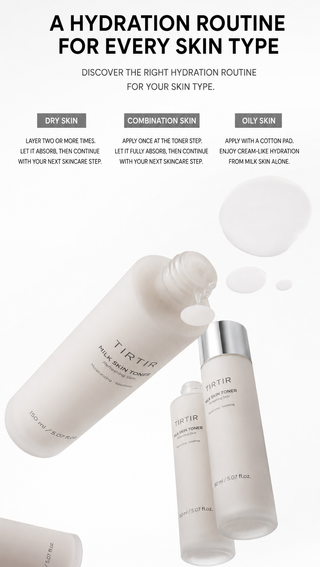 Tirtir - Milk Skin Toner 150ml + Milk Pack Cleanser 50ml