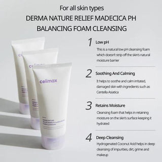 Celimax - Derma Nature Relief Madecica pH Balancing Foam Cleansing 150ml