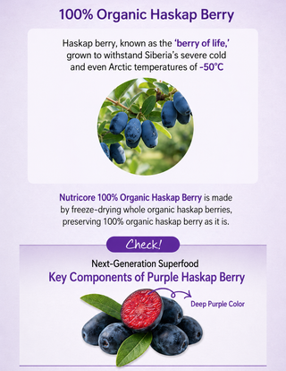 Nutricore - 100% Organic Haskap Berry 14ea