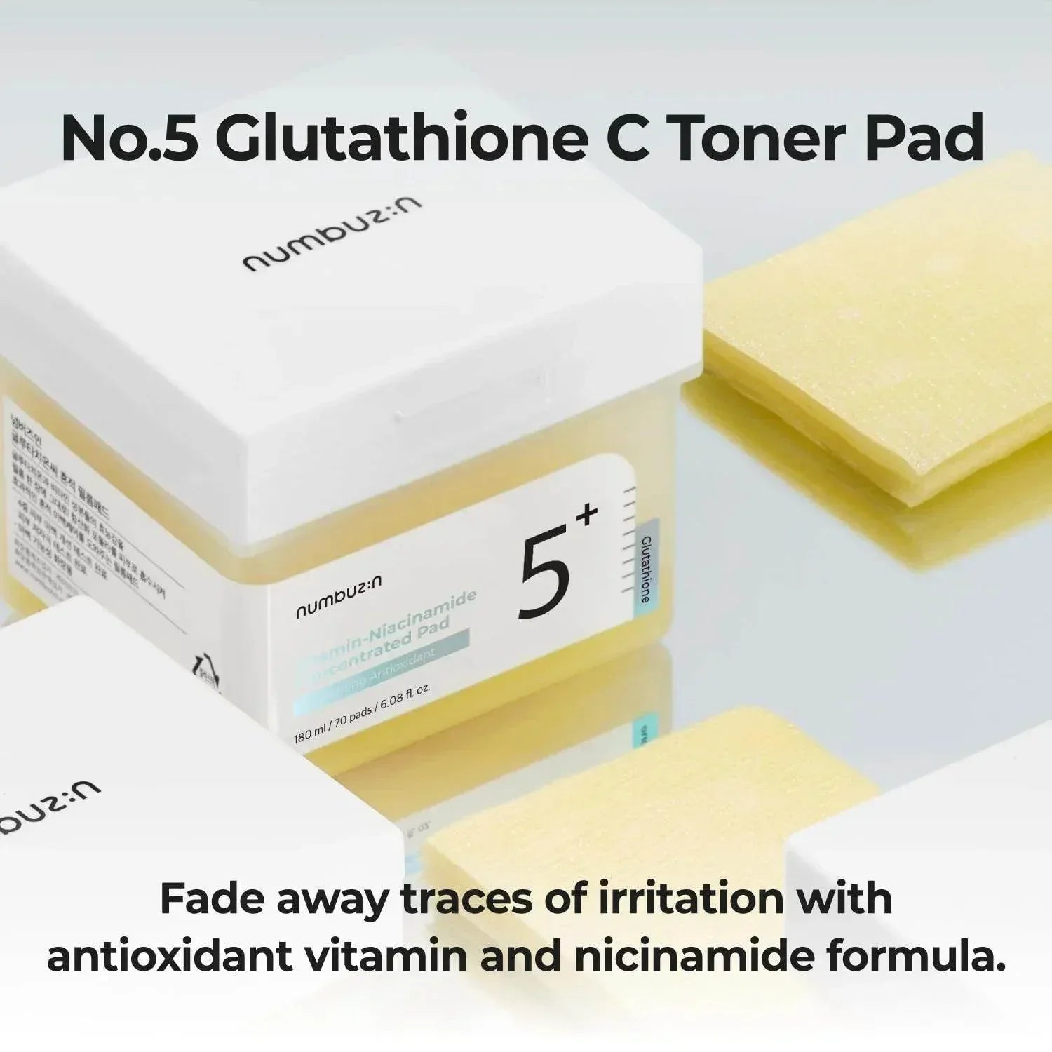 numbuzin no 5 glutathione vitamin concentrated pad 180ml 70pads Numbuzin No.5+ Vitamin-Niacinamide Concentrated Pad 180ml(70Pads)
