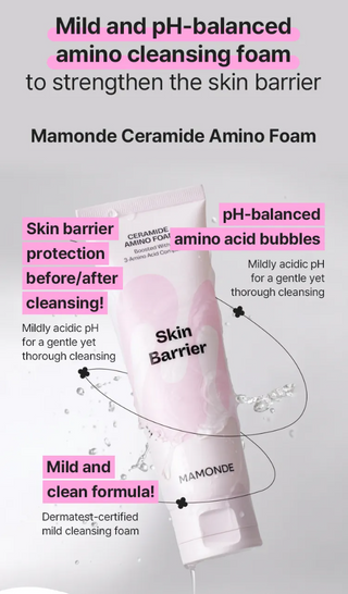 Mamonde - Ceramide Amino Foam Skin Barrier Cleansing Foam 120ml