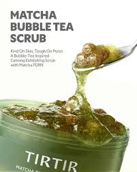 Tirtir - Matcha PDRN Bubble Tea Scrub 95ml
