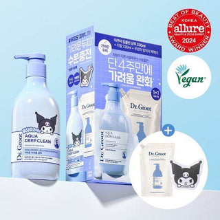 Dr.Groot - Aqua Deep Clean Hyaluronic Shampoo 330ml + GIFT (Kuromi Ver) - Koreabe