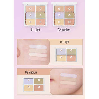 WakeMake - Defining Cover Conceal-Fit Palette 9g - 2 Colors - Koreabe