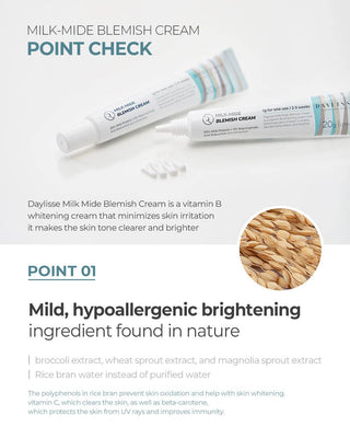 Daylisse - Milk Mide Blemish Cream 20ml - Koreabe