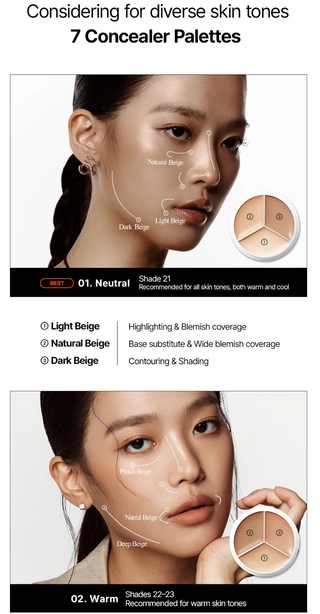 tfit - Cover Up Pro Concealer 15g - 5 Colors