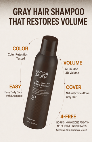 Modamoda - 1 Step Easy Cover Bubble Shampoo 200ml