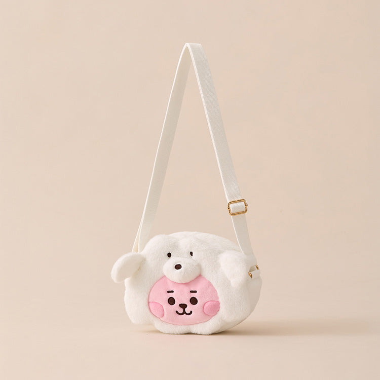 BT21 - COOKY Baby Fluffy Face Doll Crossbag