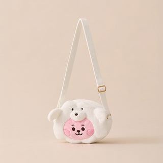 BT21 - COOKY Baby Fluffy Face Doll Crossbag