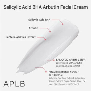 APLB - Salicylic Acid BHA Arbutin Facial Cream 55ml - Koreabe