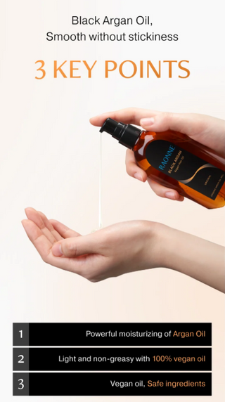 Raonne - Black Argan Vegan Hair Oil 250ml