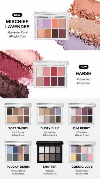 Risky - Pigment Eyeshadow Palette - 8 Colors