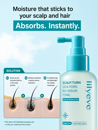 Lilyeve - Scalp Turn Cica PDRN No Sebum Tonic 100ml
