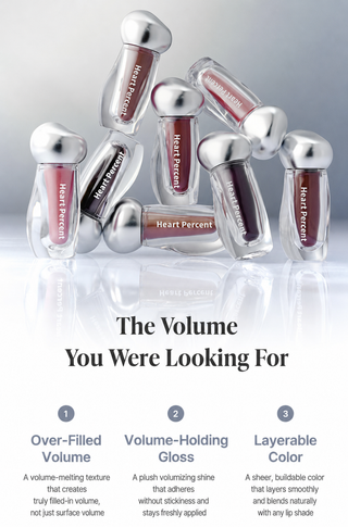 Heart Percent - Dote On Mood Over Melting Gloss - 8 Colors