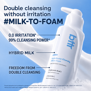 BTTR - Hydro Barrier Cleansing Milk To Foam 150ml