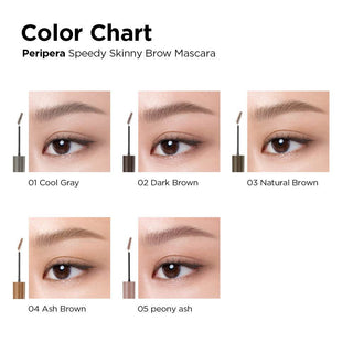 Peripera - Speedy Skinny Brow Mascara 3g - 5 Colors - Koreabe