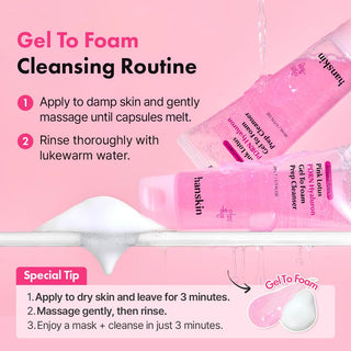 Hanskin - Pink Lotus PDRN Hyaluron Gel To Foam Prep Cleanser 110ml