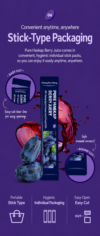Chong Kun Dang - Pure Haskap Berry Juice 10ea x 8g