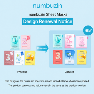 Numbuzin - Number 1 to 5 Mask - 10ea