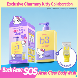 B Clinicx - B3 Acne Care Brightening Body Wash 500ml (Chammy Ver)
