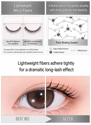 Romand - Han All Faux Lash Mascara - 4 Colors