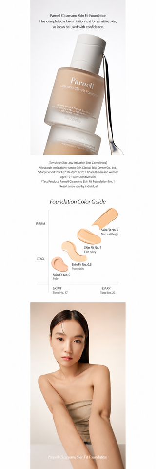 Parnell - Cicamanu Skin Fit Foundation SPF30 PA++++ 30ml