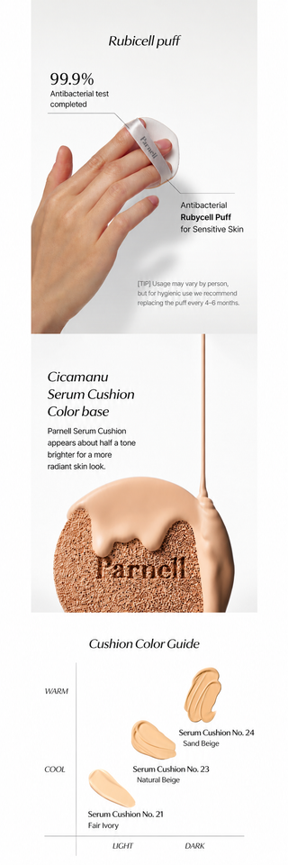 Parnell - Cicamanu Serum Cushion SPF45+ PA++