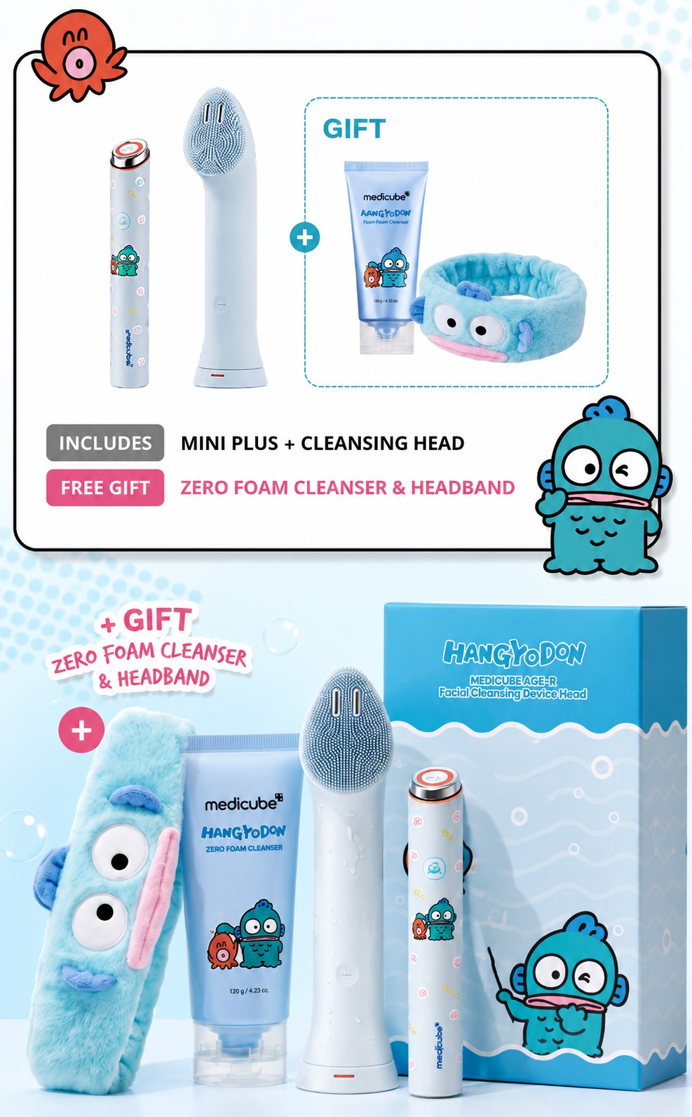 Medicube - Booster Pro Mini Plus + Cleansing Head + Zero Foam Medicube - Booster Pro Mini Plus + Cleansing Head + Zero Foam