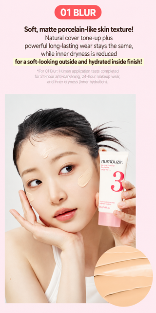 Numbuzin - No Filter Tone Up Sun Serum SPF50+ PA++++ 50ml