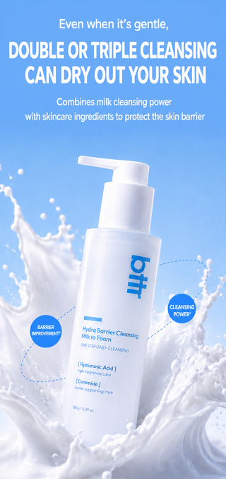 BTTR - Hydro Barrier Cleansing Milk To Foam 150ml