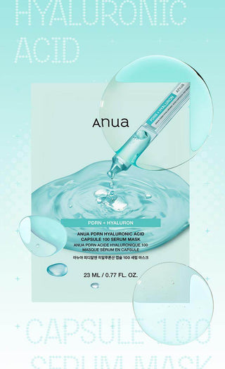 Anua - PDRN Hyaluronic Acid Capsule 100 Serum Mask 6ea - Koreabe