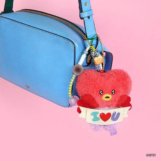 BT21 minini doll key ring [Allover / I LOVE YOU] - TATA - Koreabe