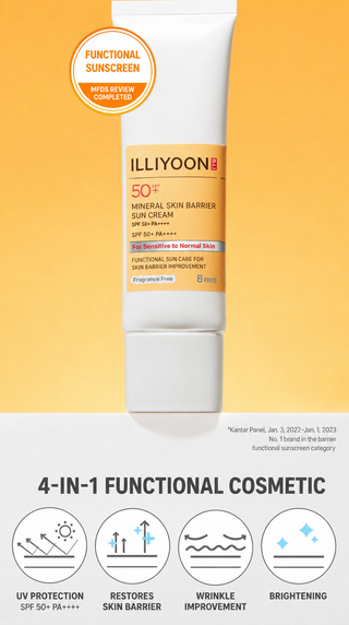 Illiyoon - Mineral Skin Barrier Sun Cream SPF50+ PA++++ 50ml