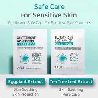 APLB - Glutathione Niacinamide Sheet Mask 10ea
