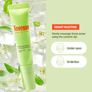 Tovegan - Green Retinol Cooling Eye Gel 15ml