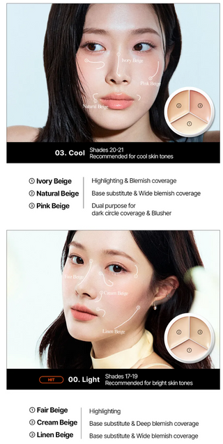 tfit - Cover Up Pro Concealer 15g - 5 Colors