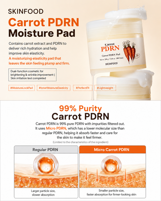 Skinfood - Carrot PDRN 100 Pads